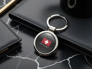 Mansory Schlüsselanhänger Herren Stabil Metallisch Look